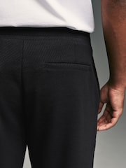 Black Textured Jersey Joggers - Image 7 of 12