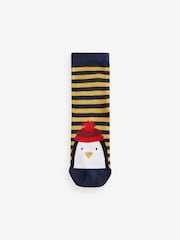 Red/Yellow/Black - Weihnachtssocken für Babys mit hohem Baumwollanteil im 3er Pack - Bild 3 von 6