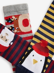 Red/Yellow/Black - Weihnachtssocken für Babys mit hohem Baumwollanteil im 3er Pack - Bild 6 von 6
