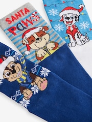 Christmas Paw Patrol Cotton Rich License Socks 3 Pack - Image 5 of 6