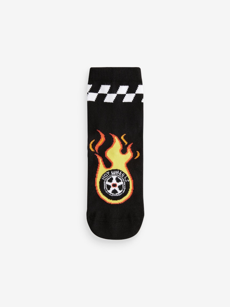 Red/Black/Blue Hot Wheels Cotton Rich License Socks 3 Pack - Image 2 of 4