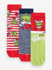 The Grinch Cotton Rich License Socks 3 Pack - Image 1 of 1