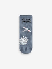 Star Wars Tan Brown/Black/Grey Cotton Rich License Socks 3 Pack - Image 2 of 6