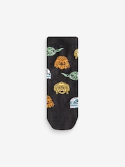 Star Wars Tan Brown/Black/Grey Cotton Rich License Socks 3 Pack - Image 3 of 6