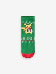 Christmas Pokemon Cotton Rich License Socks 3 Pack - Image 2 of 4