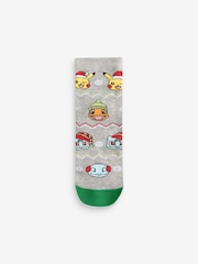 Christmas Pokemon Cotton Rich License Socks 3 Pack - Image 3 of 4