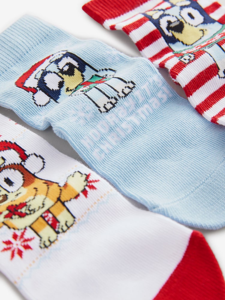 Weihnachten, Bluey - Lizenzierte Socken mit hohem Baumwollanteil im 3er-Pack - Bild 6 von 6