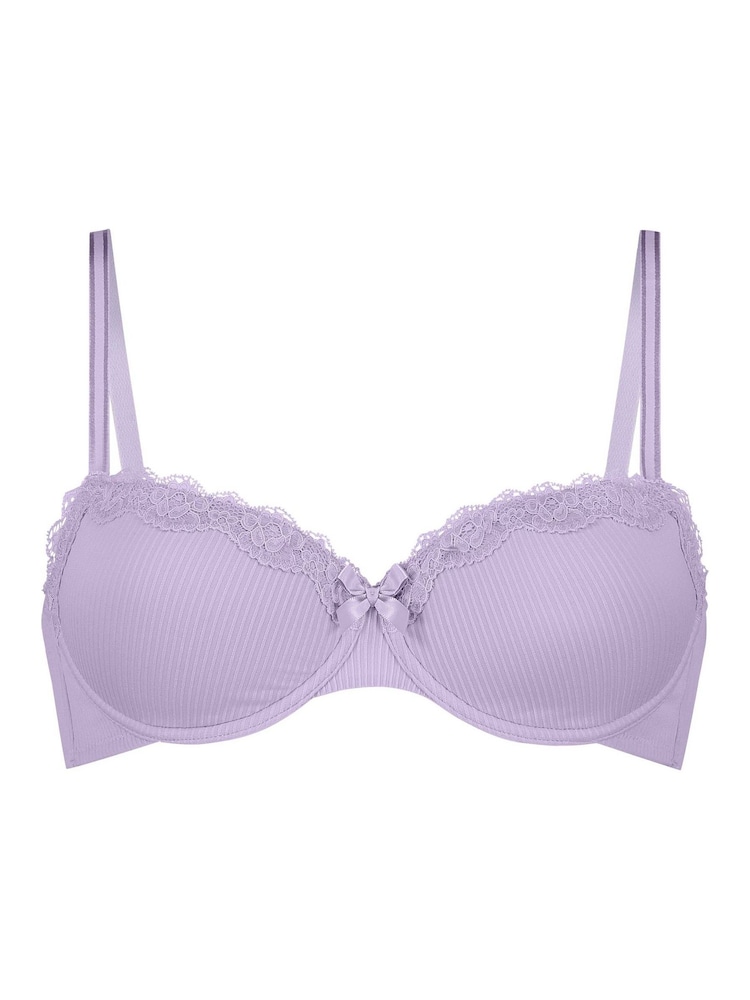 Hunkemöller Purple Lola Padded Underwired Bra - Image 2 of 3