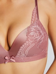 Hunkemöller Pink Lycke Padded Non-Wired Bra - Image 2 of 4