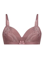 Hunkemöller Pink Lycke Padded Non-Wired Bra - Image 3 of 4