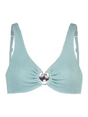 Hunkemöller Blue Crinkle Bikini Crop Top - Image 4 of 5