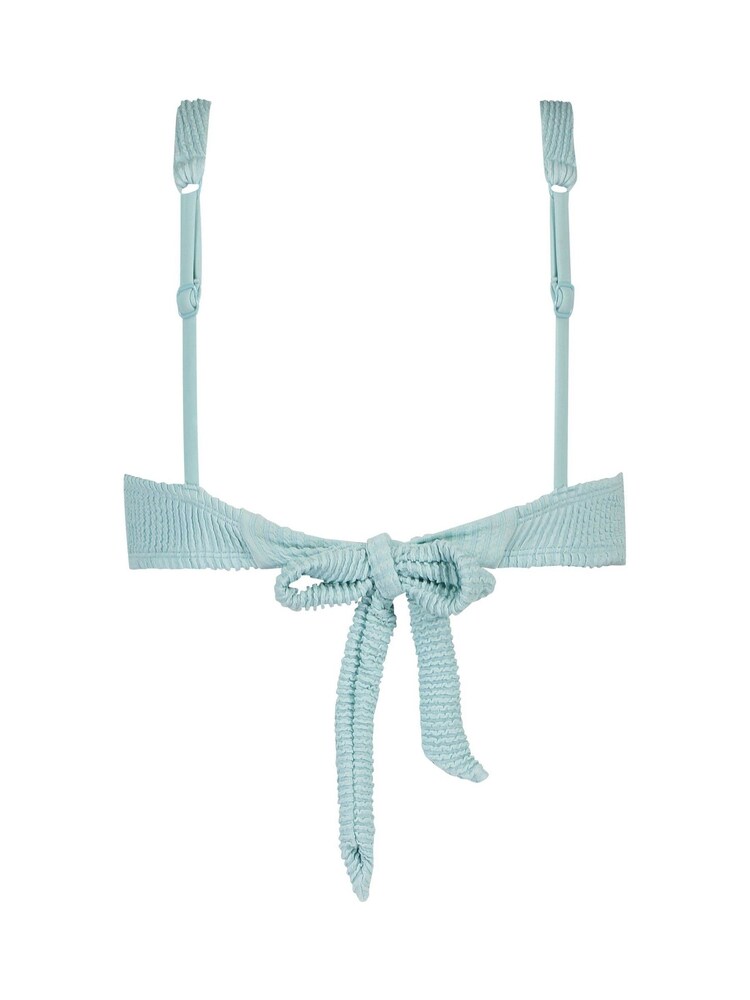Hunkemöller Blue Crinkle Bikini Crop Top - Image 5 of 5