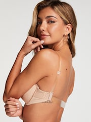 Hunkemöller Nude-BH mit transparentem Rücken und gepolsterten Bügeln, 100 % Baumwolle - Bild 2 von 5