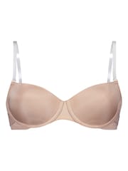 Hunkemöller Nude-BH mit transparentem Rücken und gepolsterten Bügeln, 100 % Baumwolle - Bild 4 von 5