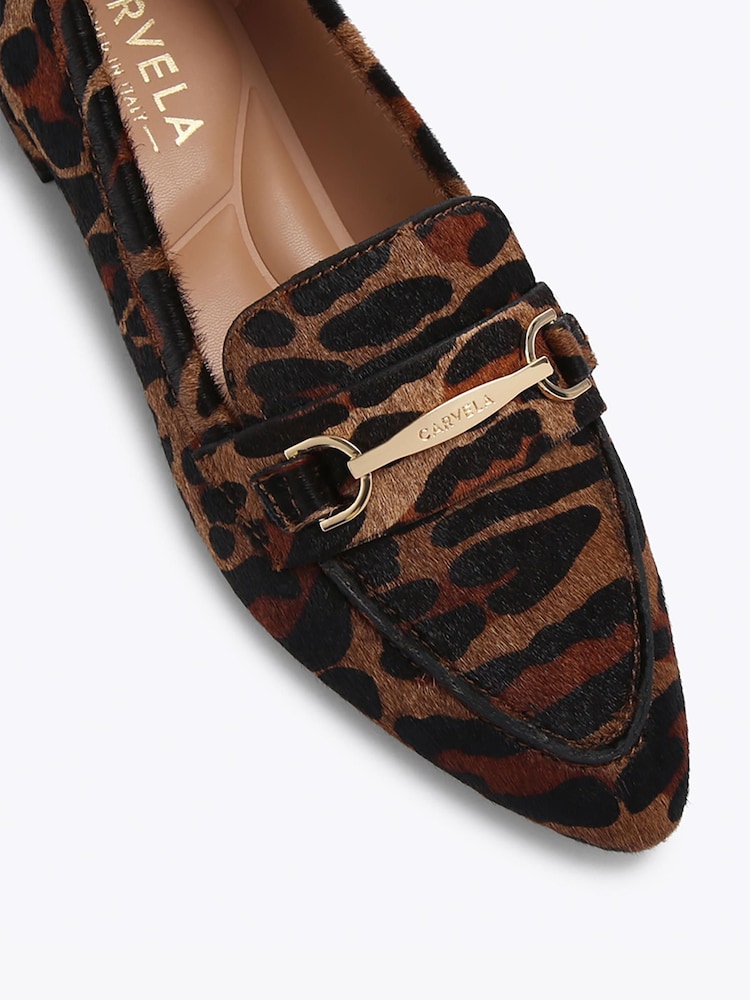 Carvela Brown Passo Flat Shoes - Image 4 of 4