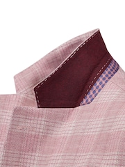 Skopes Light Coral Pink Tailored Fit Montalvo Check Jacket - Image 5 of 6