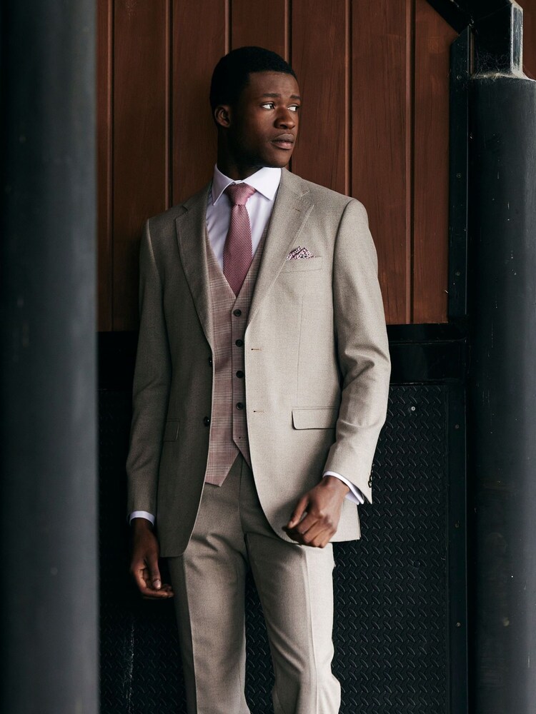Skopes Pink Montalvo Check Tailored Fit Waistcoat - Image 2 of 6