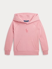 Polo Ralph Lauren Девочки розовый джерси 100% хлопок худи - Изображение 1 из 2