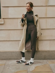 self. Chocolate High Waist Leggings - Image 2 of 8