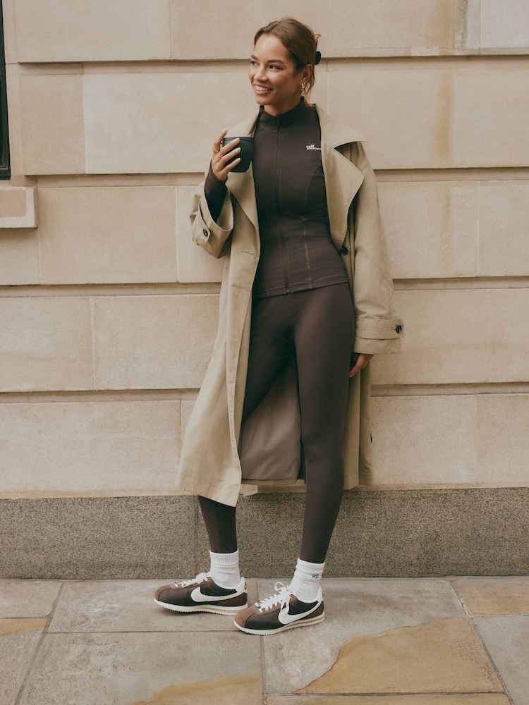 self. Chocolate High Waist Leggings - Image 2 of 8