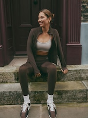 self. Chocolate High Waist Leggings - Image 4 of 8