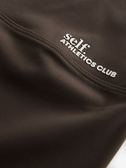 self. Chocolate High Waist Leggings - Image 7 of 8