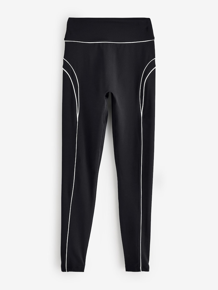 self. Black/White High Waist Leggings - Image 6 of 6