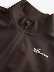 Schokoladenbraun - Sculpting Zip Through Jacket - Bild 10 von 11