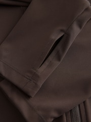 Schokoladenbraun - Sculpting Zip Through Jacket - Bild 11 von 11