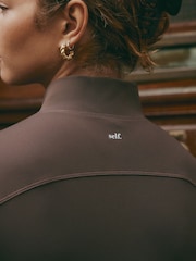 self. Chocolate Sculpting Zip Through Jacket - Image 7 of 7