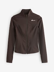 Schokoladenbraun - Sculpting Zip Through Jacket - Bild 8 von 11