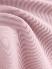 Violet mauve - self. Fitted Rib T-Shirt - Image 10 de 10