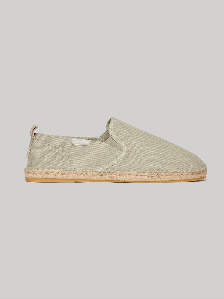 Superdry Nude Canvas Espadrille Nude Shoes - Image 1 of 6