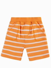Frugi Unisex Orange Striped Shorts - Image 1 of 2