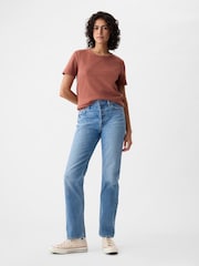 Gap Brown Organic Cotton Vintage Short Sleeve T-Shirt - Image 3 of 4
