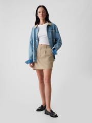 Gap Beige Utility Mini Skirt - Image 4 of 4