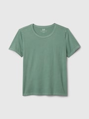 Gap Green Crew Neck Vintage 100% Organic Cotton Short Sleeve T-Shirt - Image 3 of 3