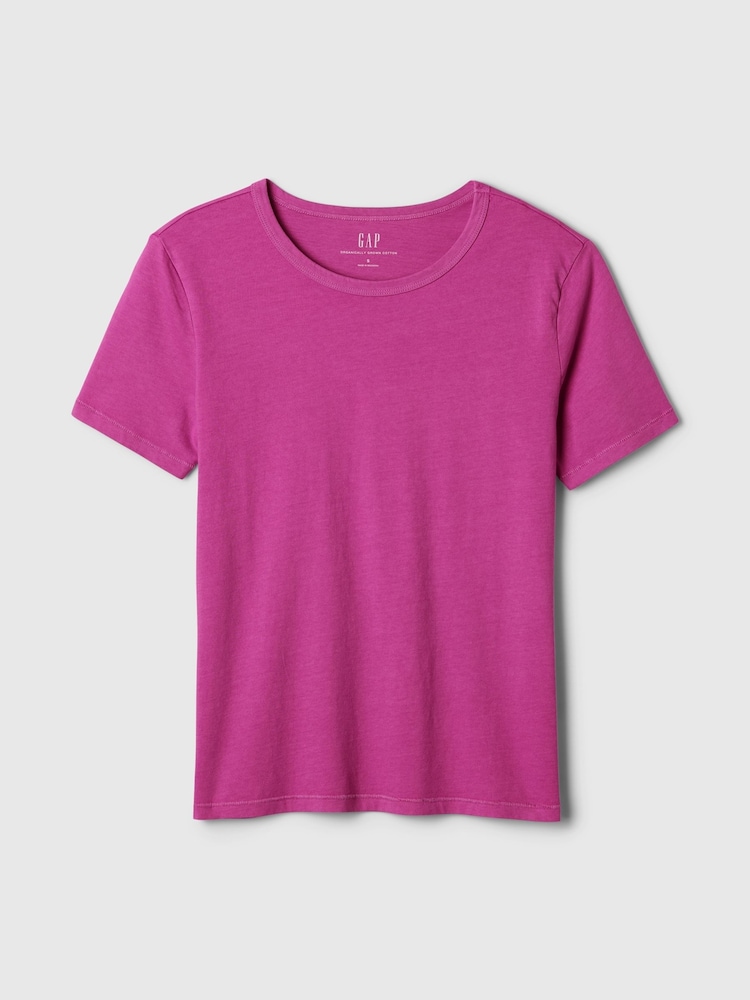 Gap Pink Organic Cotton Vintage Short Sleeve T-Shirt - Image 4 of 4