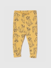 Gap Yellow Simba Disney Lion King Cotton Long Sleeve Pyjamas (6mths-5yrs) - Image 3 of 4