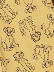Gap Yellow Simba Disney Lion King Cotton Long Sleeve Pyjamas (6mths-5yrs) - Image 4 of 4