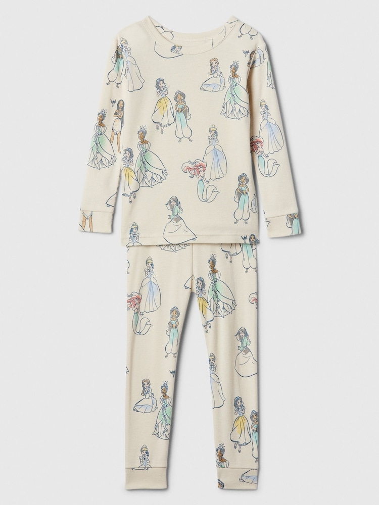 Gap Beige Disney Princess Cotton Long Sleeve Pyjamas (6mths-5yrs) - Image 1 of 3