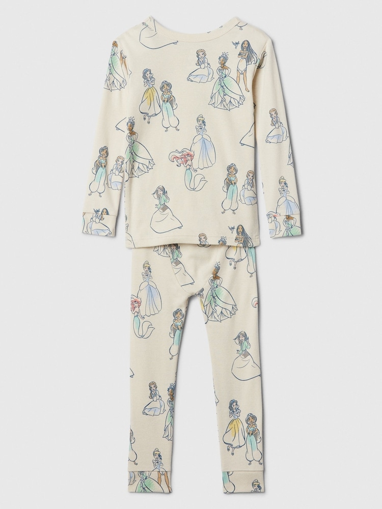 Gap Beige Disney Princess Cotton Long Sleeve Pyjamas (6mths-5yrs) - Image 2 of 3