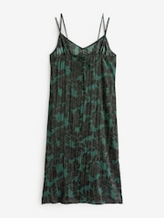 Gap Green Crinkle Sleeveless V Neck Dress - Image 2 of 4
