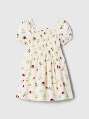 Gap White DÔEN Floral Smocked Dress (6mths-5yrs) - Image 4 of 4