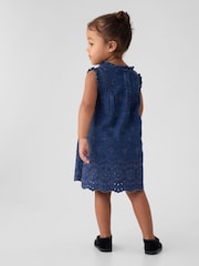 Gap Blue DÔEN Eyelet Denim Dress (6-12 months) - Image 2 of 4