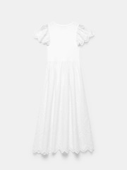 Mint Velvet White Broderie Midi Dress - Image 4 of 4