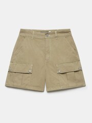 Mint Velvet Brown Casual Cargo Shorts - Image 5 of 7