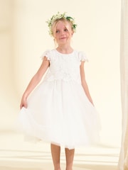 Angel & Rocket Cream Esme Lace Dress - Image 1 of 6