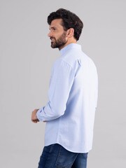 Lakeland Clothing Blue Warrick 100% Cotton Shirt - Image 3 of 6