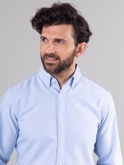 Lakeland Clothing Blue Warrick 100% Cotton Shirt - Image 4 of 6